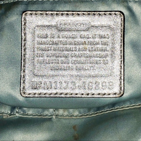 COACH Chelsea Metallic Sparkle Hobo Purse - Picture 7 of 9